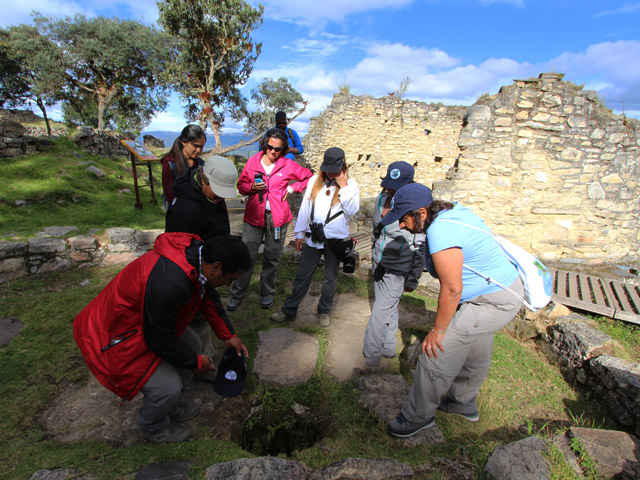 Guide Julio on a tour of Kuelap