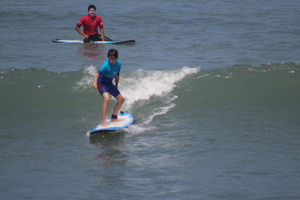 Peru family travel - surfing in Lima