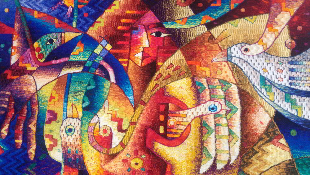 Maximo Laura - colorful depection of birds