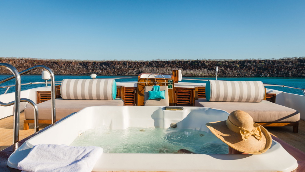 Sun deck aboard the Galapagos Sea Star Journey