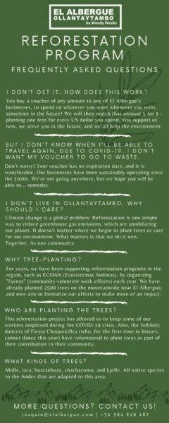 Reforestation Program FAQ