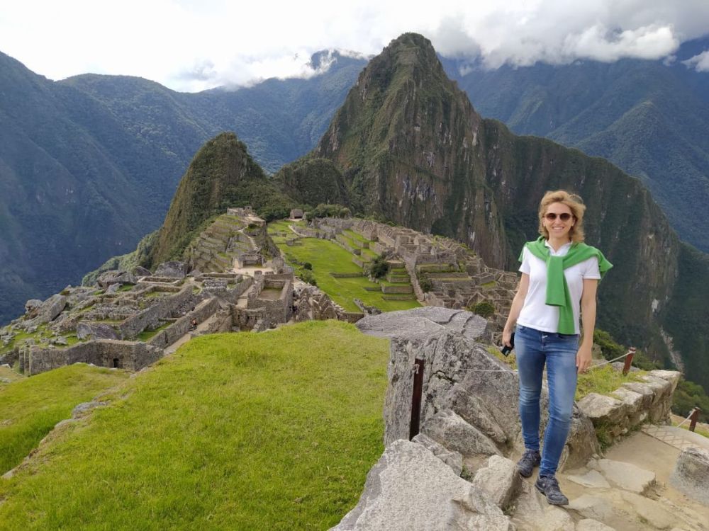 Astrid on Machu Picchu
