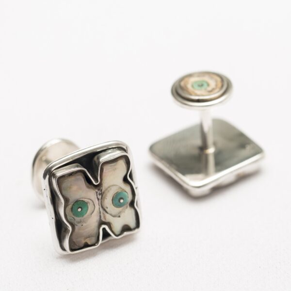 silver cufflinks